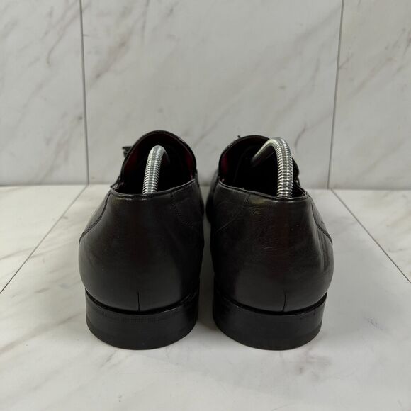 Mezlan Custom Novara II Mens Size 11 Black Leather Slip On Tassel Dress Loafers - Picture 2 of 8